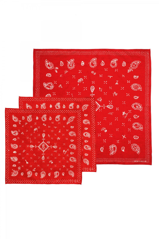 Porter Classic - PC PAISLEY BANDANA SET - RED