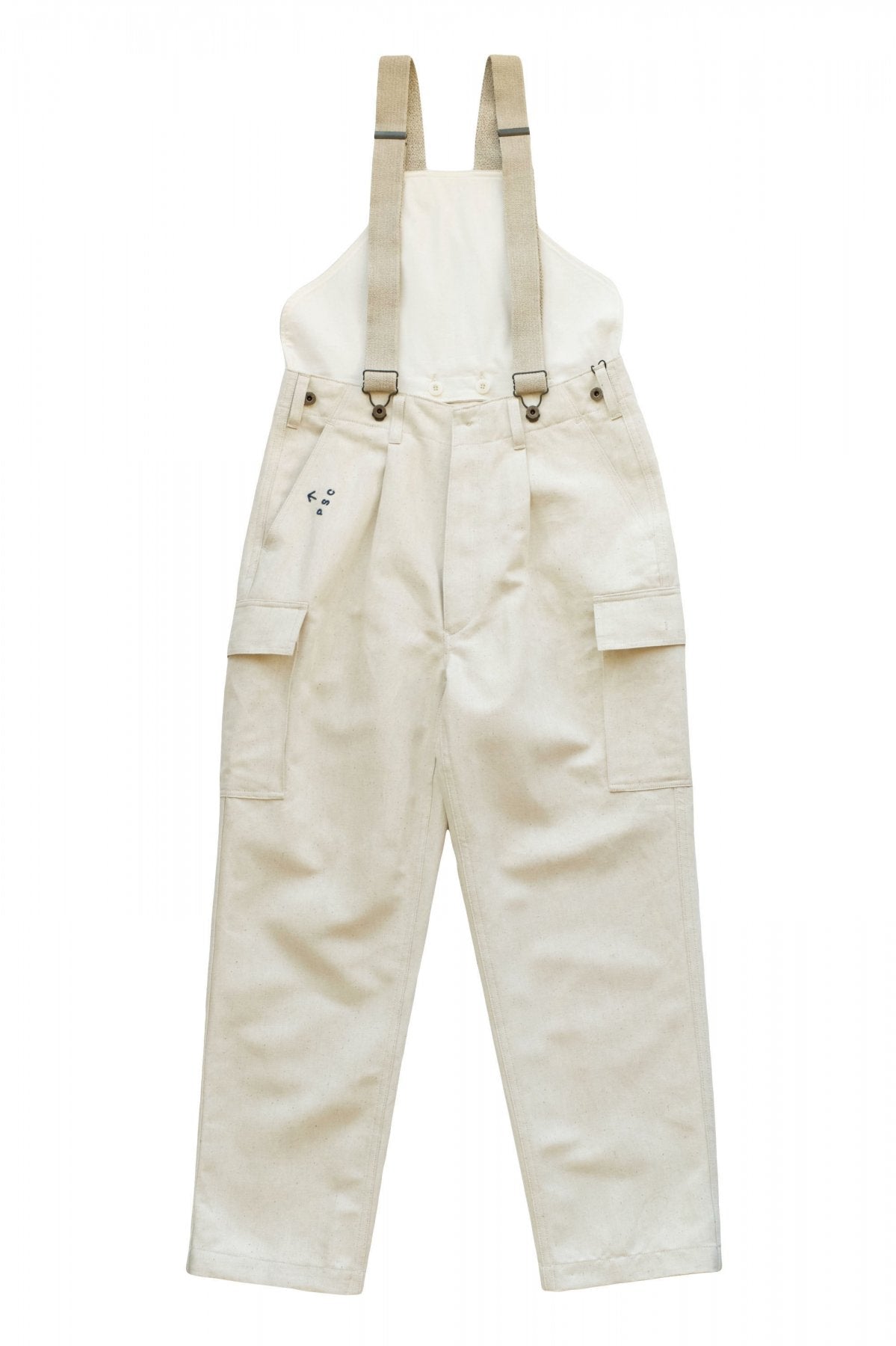 Nigel Cabourn ★★★ - EXCLUSIVE GERMAN ARMY SUSPENDER PANT - ECRU