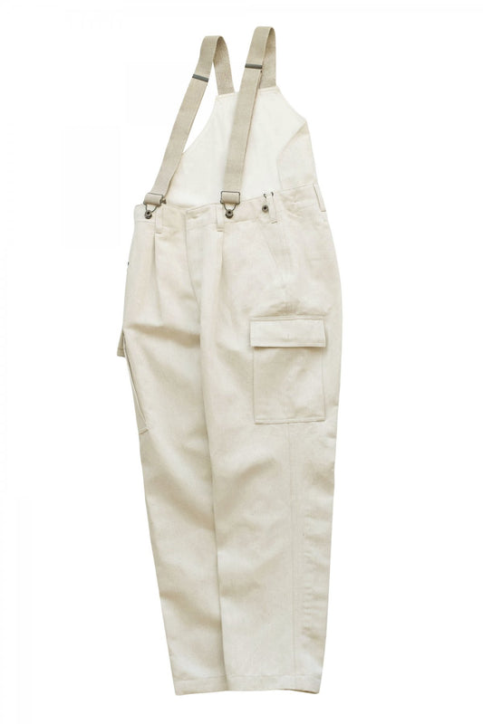 Nigel Cabourn ★★★ - EXCLUSIVE GERMAN ARMY SUSPENDER PANT - ECRU