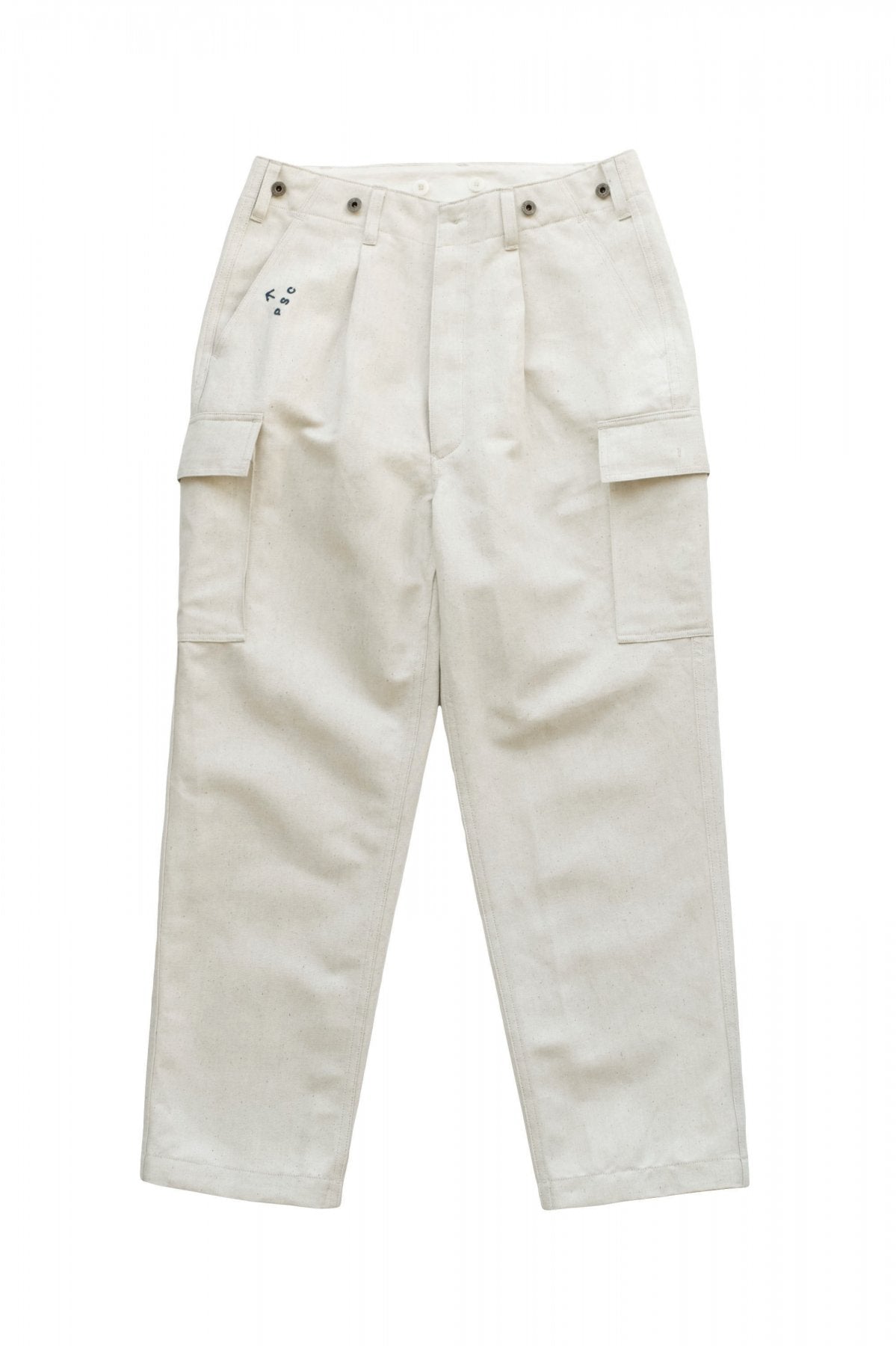 Nigel Cabourn ★★★ - EXCLUSIVE GERMAN ARMY SUSPENDER PANT - ECRU