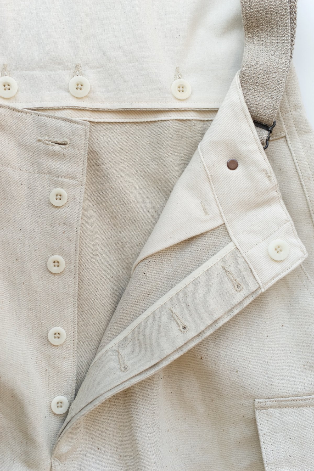 Nigel Cabourn ★★★ - EXCLUSIVE GERMAN ARMY SUSPENDER PANT - ECRU