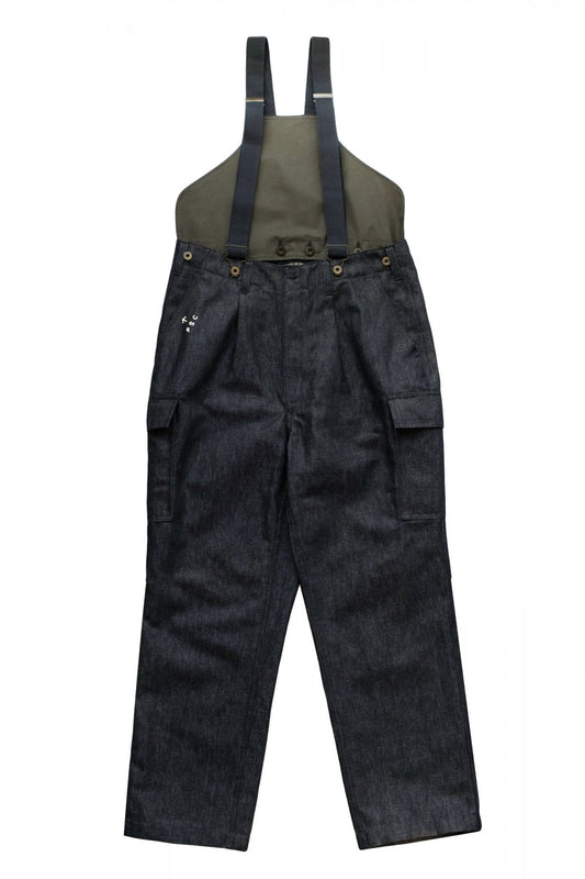 Nigel Cabourn ★★★ - EXCLUSIVE GERMAN ARMY SUSPENDER PANT - INDIGO