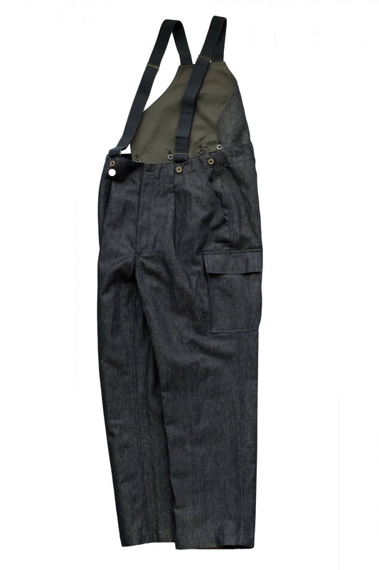 Nigel Cabourn ★★★ - EXCLUSIVE GERMAN ARMY SUSPENDER PANT - INDIGO