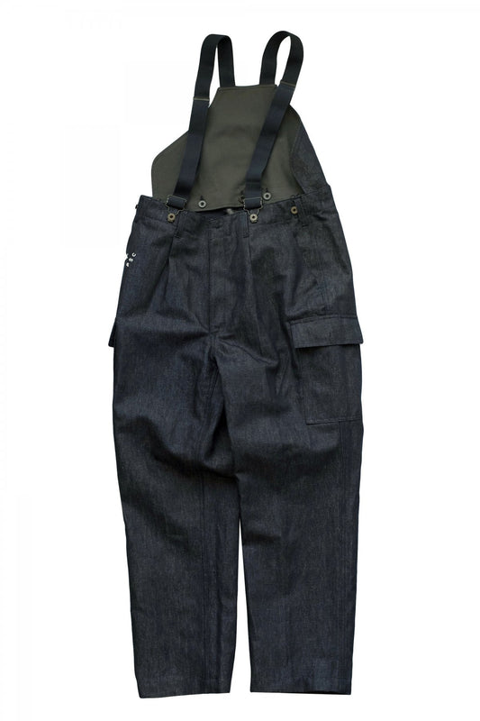 Nigel Cabourn ★★★ - EXCLUSIVE GERMAN ARMY SUSPENDER PANT - INDIGO