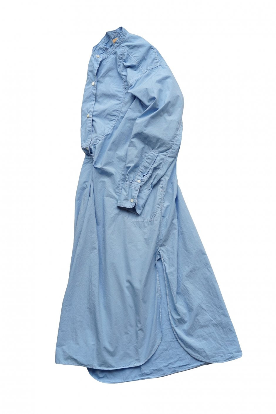 Nigel Cabourn woman - DRESS SHIRT ONE-PIECE GARMENT DYED - BLUE