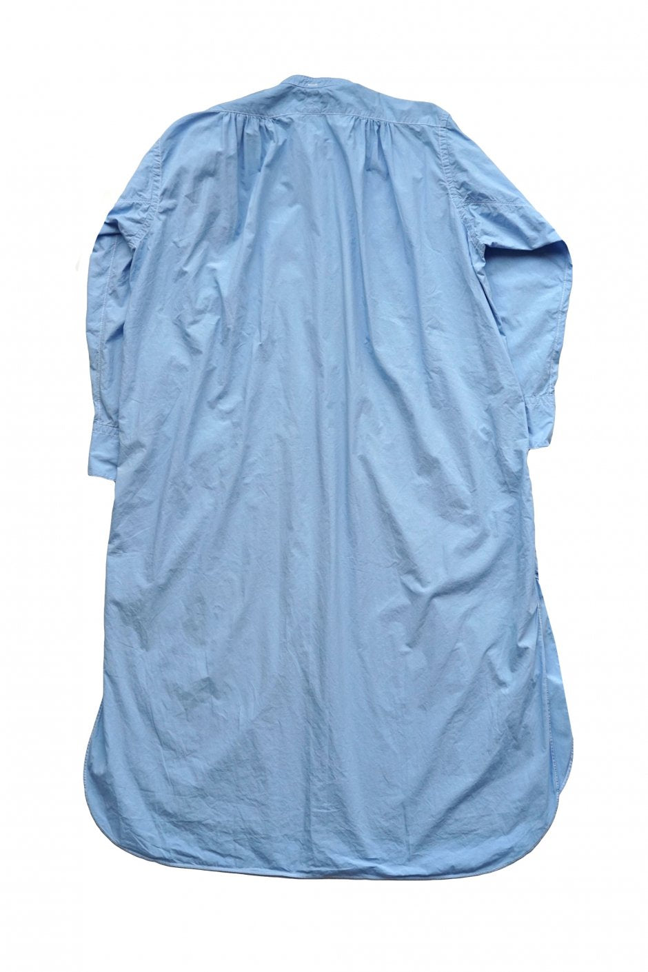 Nigel Cabourn woman - DRESS SHIRT ONE-PIECE GARMENT DYED - BLUE