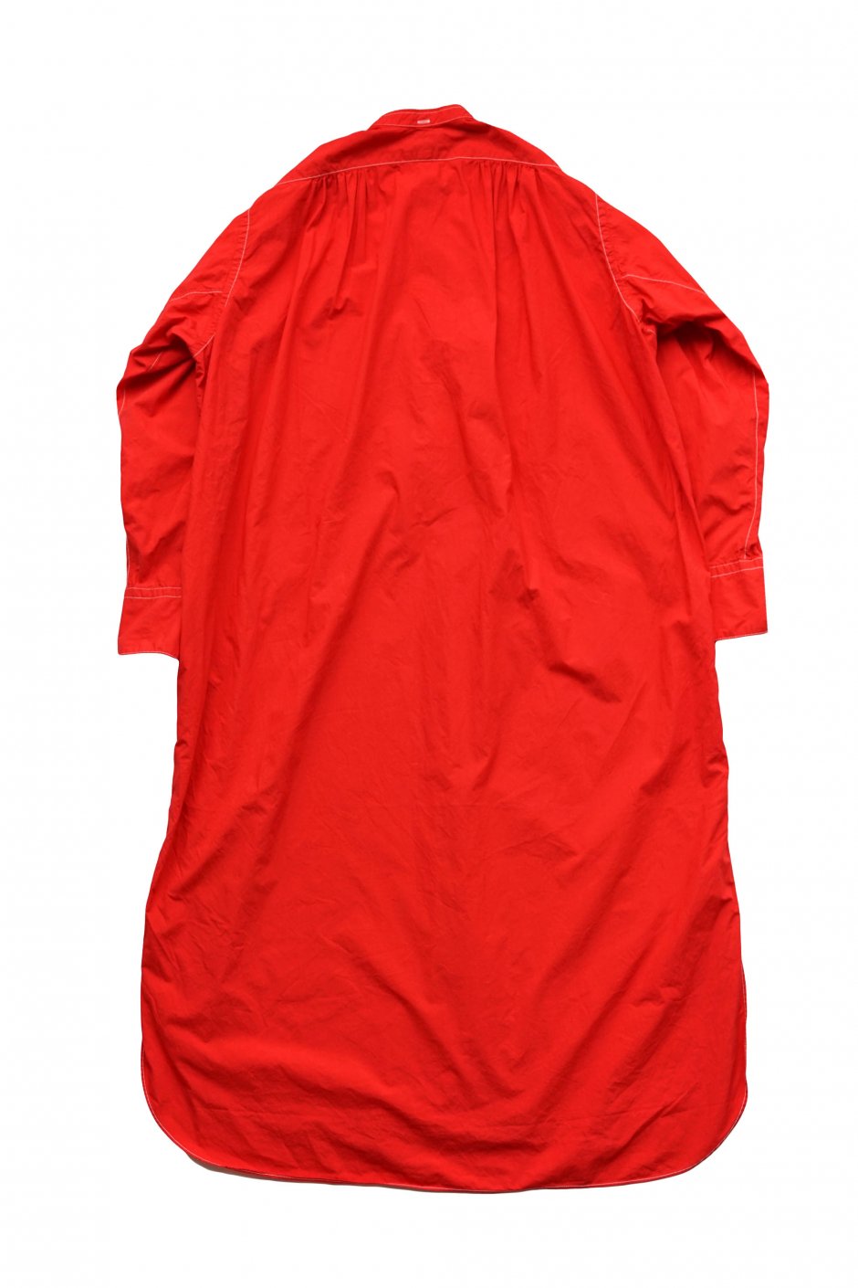 Nigel Cabourn woman - DRESS SHIRT ONE-PIECE GARMENT DYED - RED