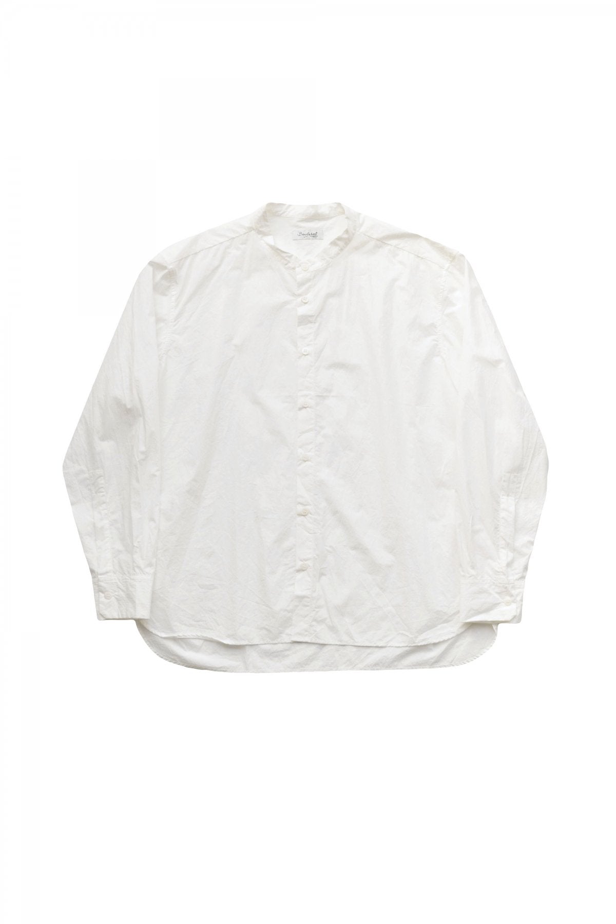 Bergfabel - FARMER SHIRT - STAND COLLAR - WHITE