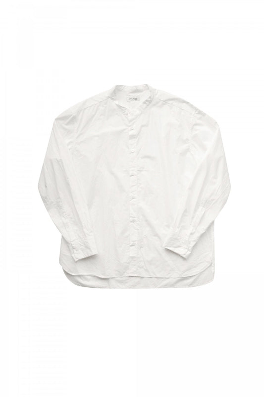 Bergfabel - FARMER SHIRT - STAND COLLAR - WHITE