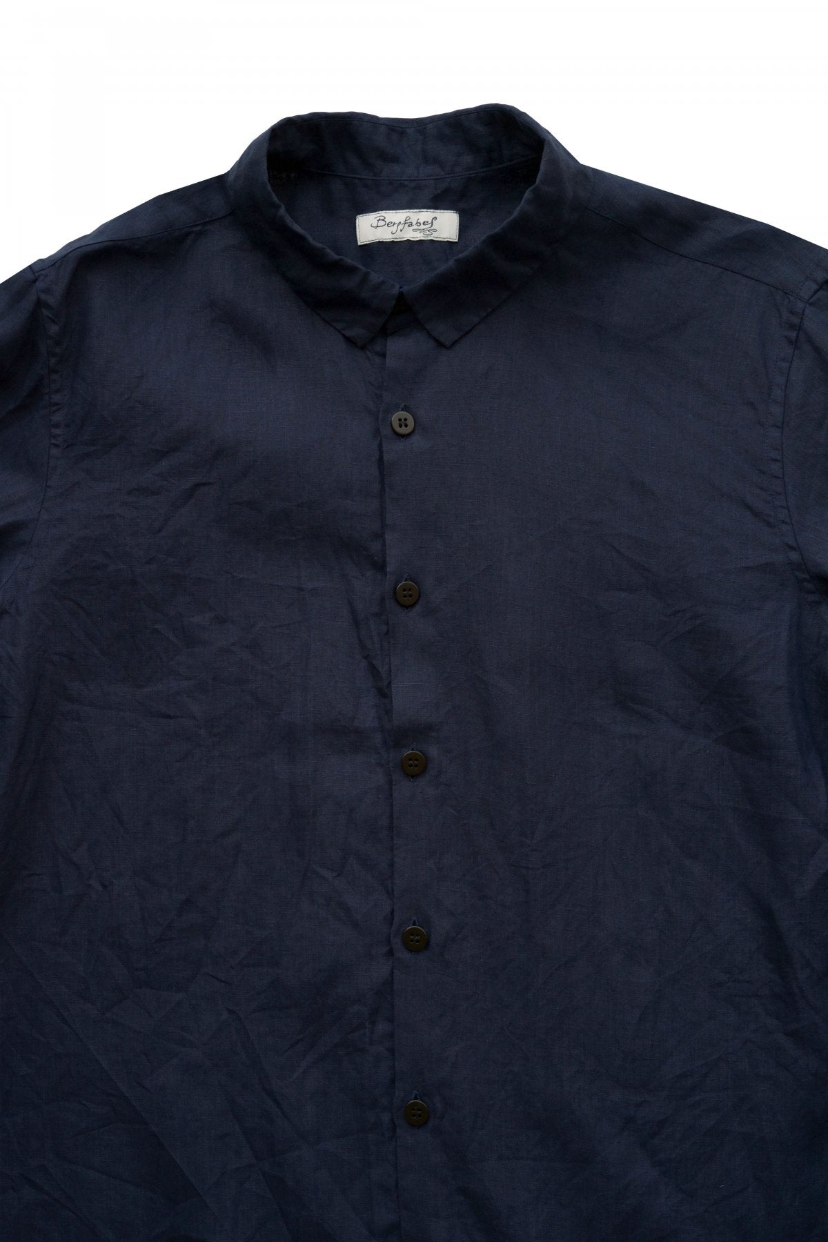 Bergfabel - LARGE SHORT TYROL SHIRT - SMALL COLLAR - NAVY