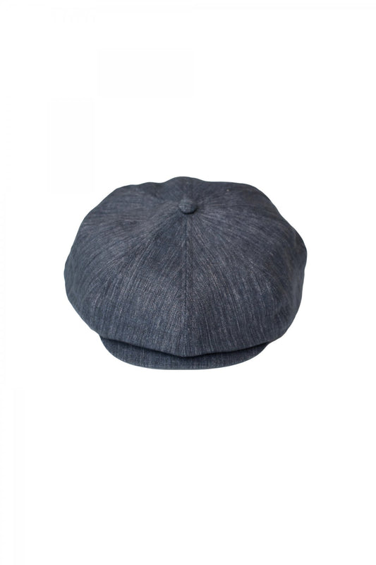 Nigel Cabourn - CASQUETTE - CHAMBRAY BLUE GREY