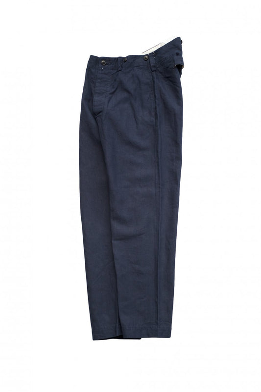 Nigel Cabourn WOMEN'S - FRENCH WORK PANT - HIGH DENSITY LINEN - NAVY