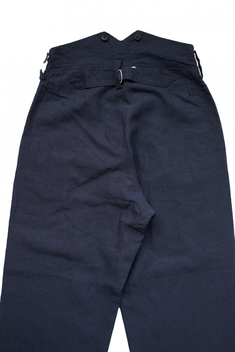 Nigel Cabourn WOMEN'S - FRENCH WORK PANT - HIGH DENSITY LINEN - NAVY