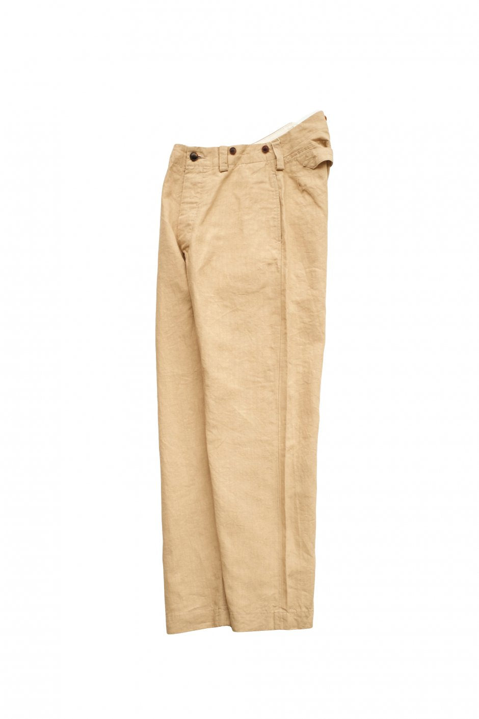 Nigel Cabourn WOMEN'S - FRENCH WORK PANT - HIGH DENSITY LINEN - BEIGE