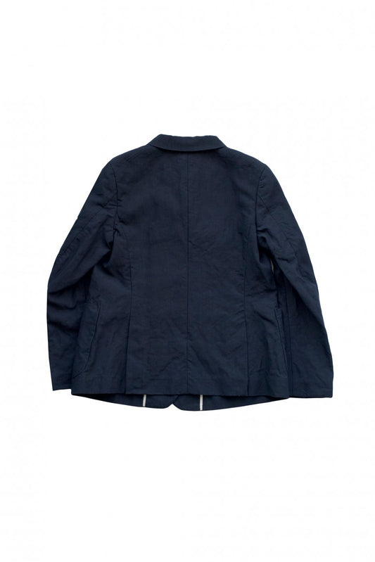 Nigel Cabourn woman - FRENCH WORK DB JACKET LINEN - HIGH DENSITY LINEN - NAVY