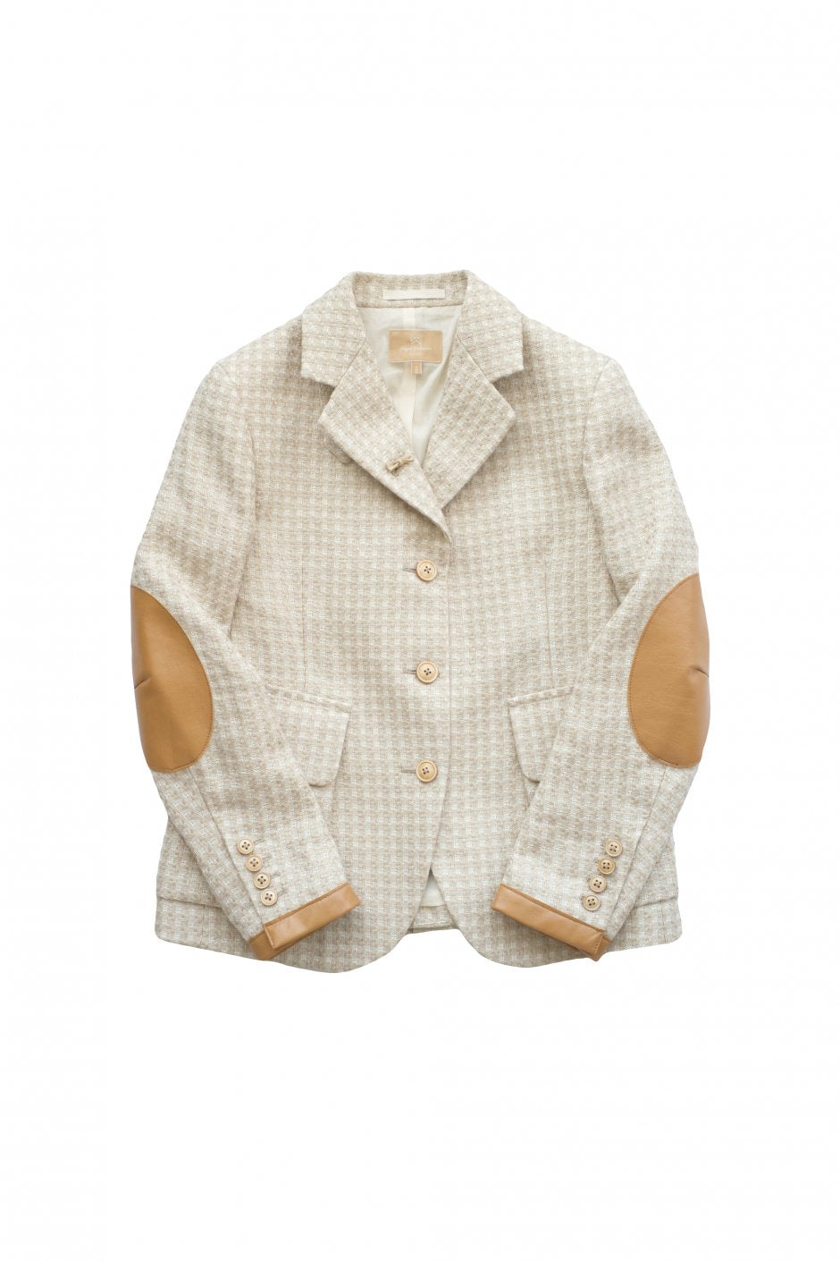 Nigel Cabourn woman - RIDING JACKET LINEN TWEED CHECK - IVORY