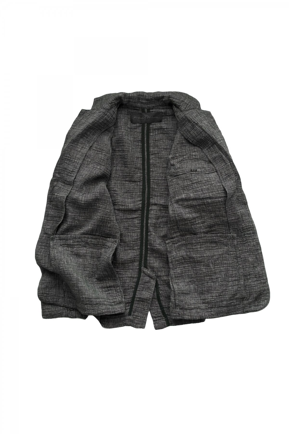 Porter Classic - SASHIKO LINEN PREMIUM CLASSIC JACKET - BLACK