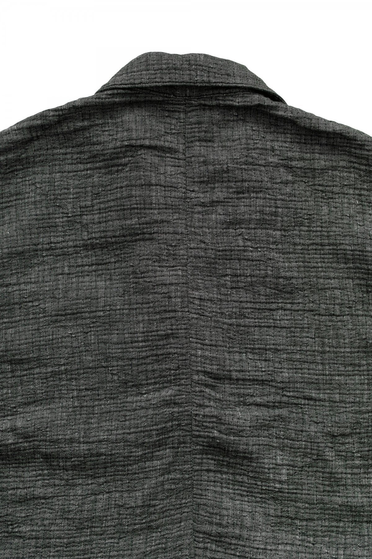 Porter Classic - SASHIKO LINEN PREMIUM CLASSIC JACKET - BLACK