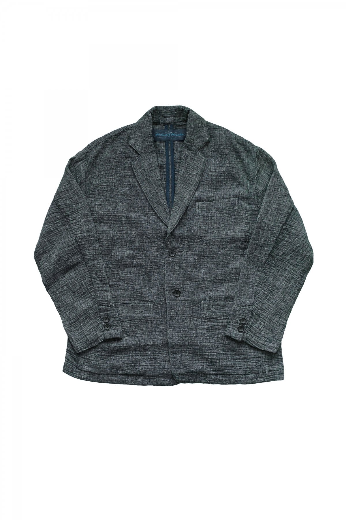 Porter Classic - SASHIKO LINEN PREMIUM CLASSIC JACKET - BLUE