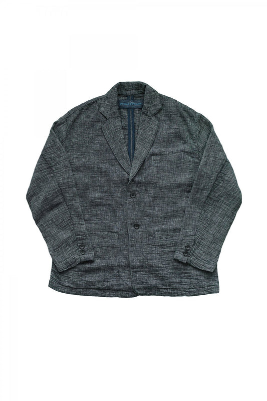 Porter Classic - SASHIKO LINEN PREMIUM CLASSIC JACKET - BLUE