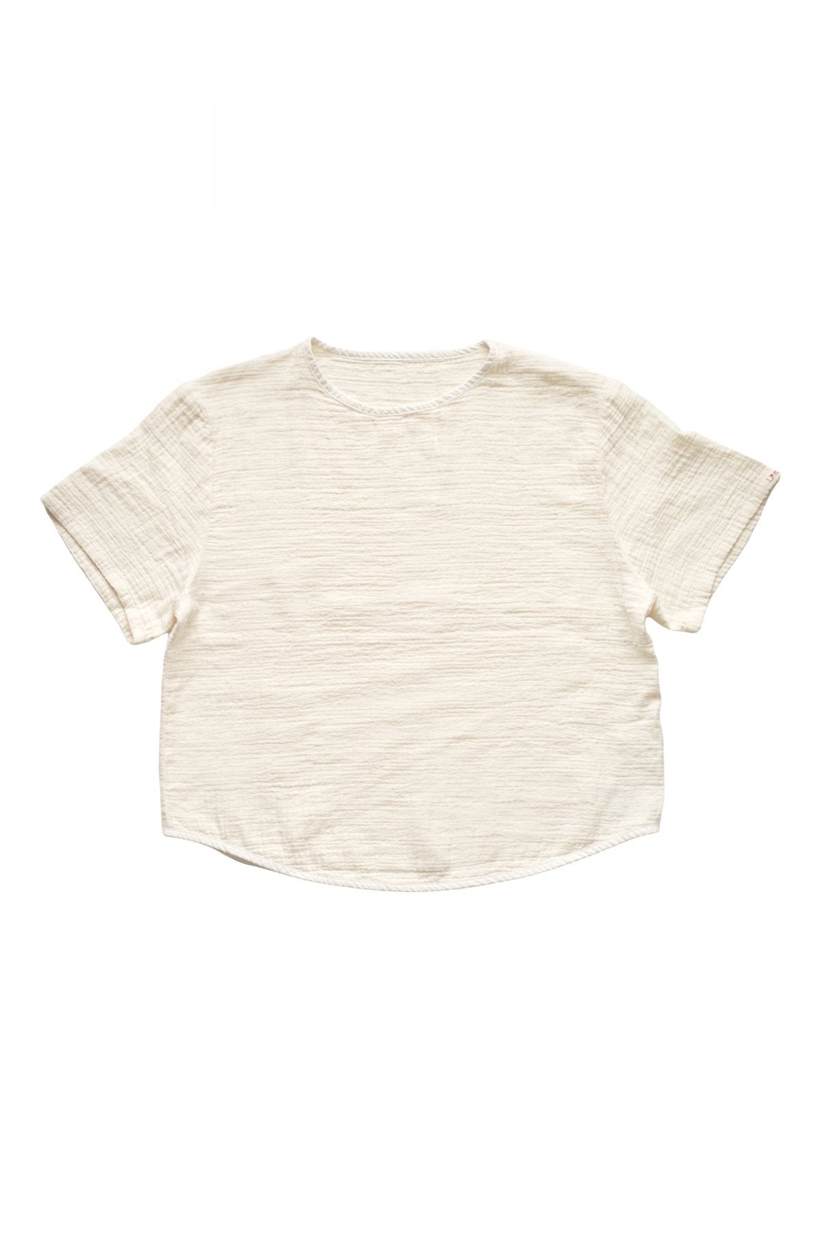 Porter Classic - SASHIKO LINEN PREMIUM SHORT SLEEVE SHIRT - WHITE