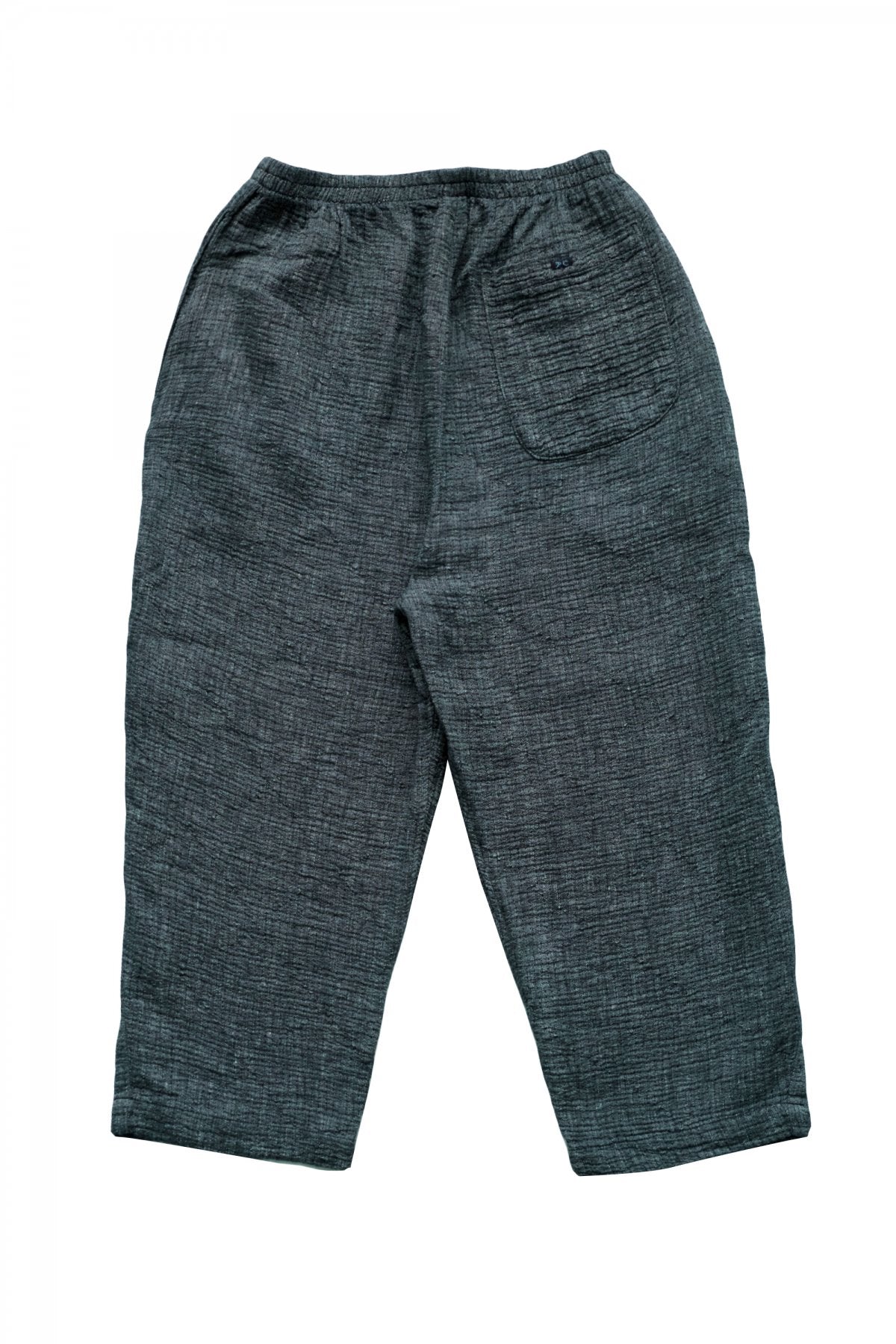 Porter Classic - SASHIKO LINEN PREMIUM PEACE PANTS - BLUE