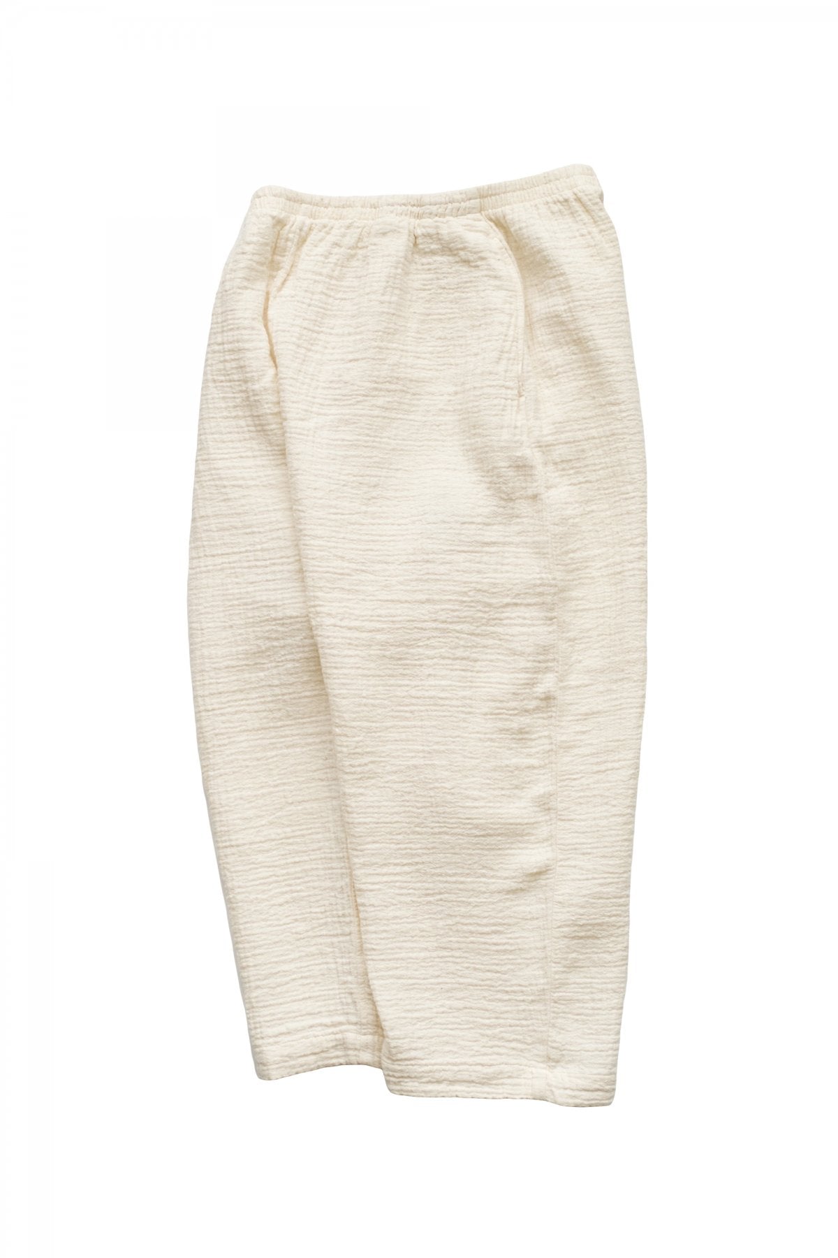 Porter Classic - SASHIKO LINEN PREMIUM PEACE PANTS - WHITE