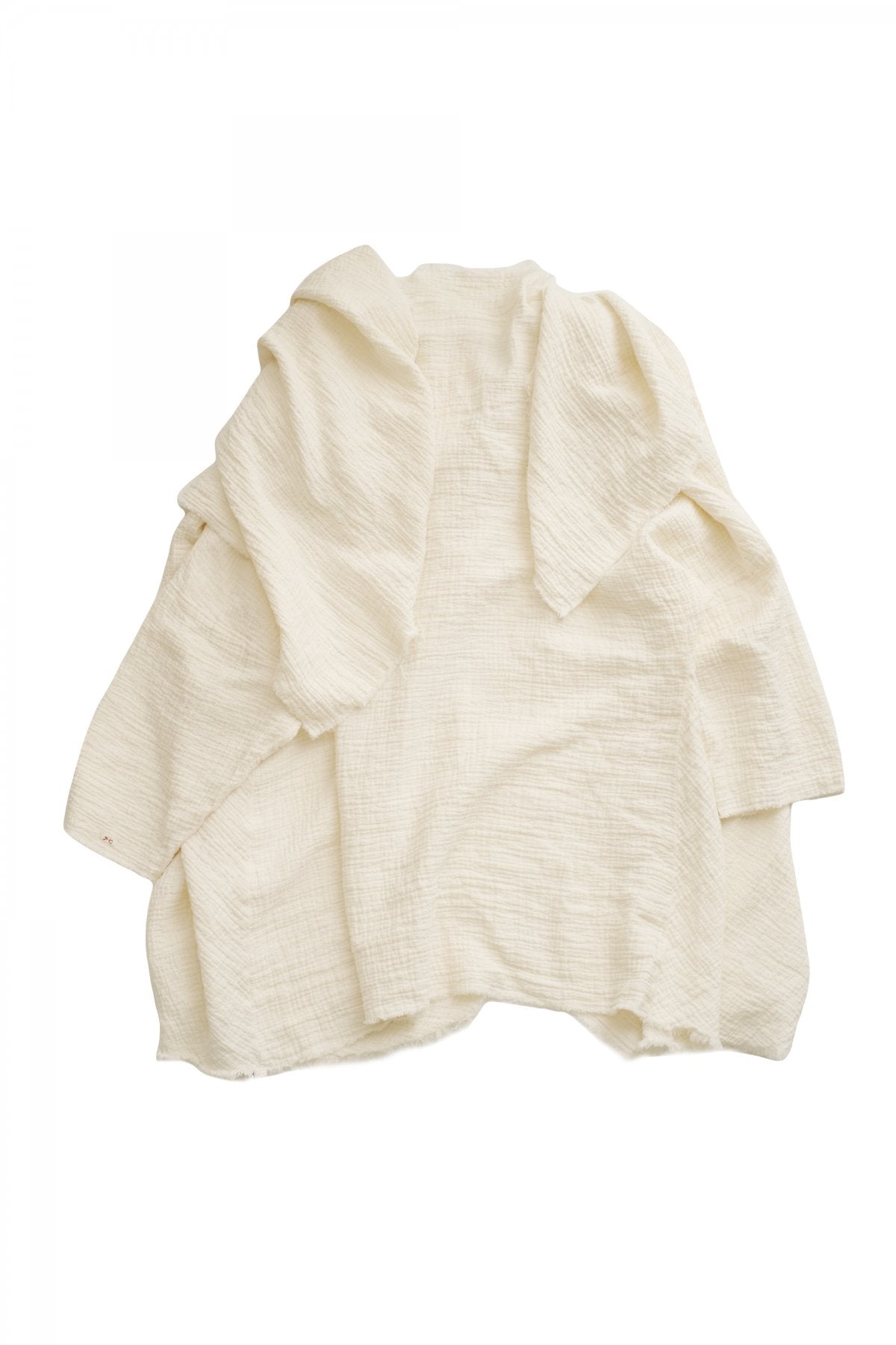 Porter Classic - SASHIKO LINEN PREMIUM GANDHI ROBE - WHITE