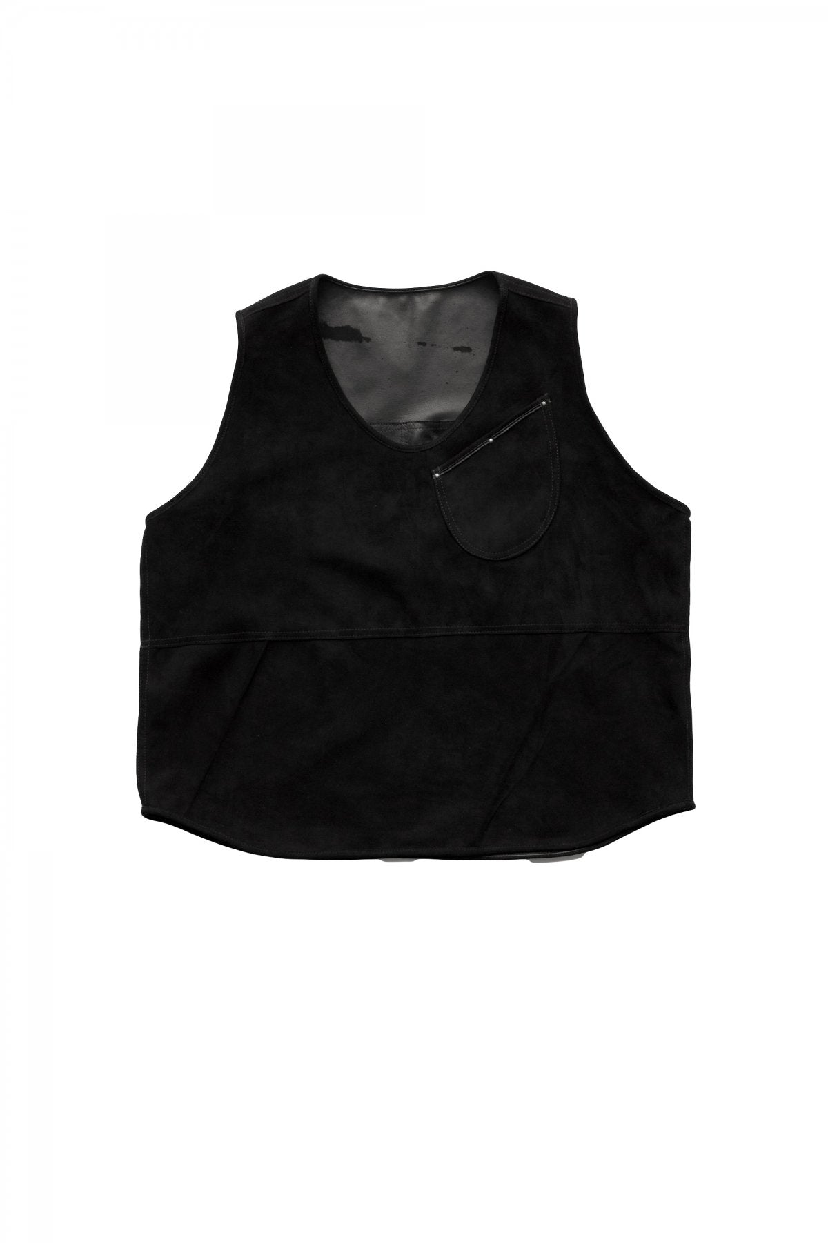 Porter Classic - SHEEP SUEDE VEST - BLACK