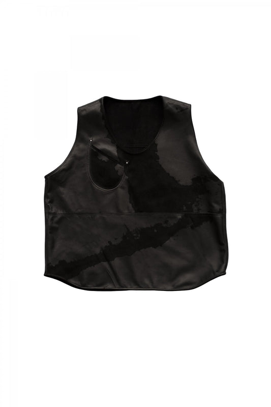 Porter Classic - SHEEP SUEDE VEST - BLACK