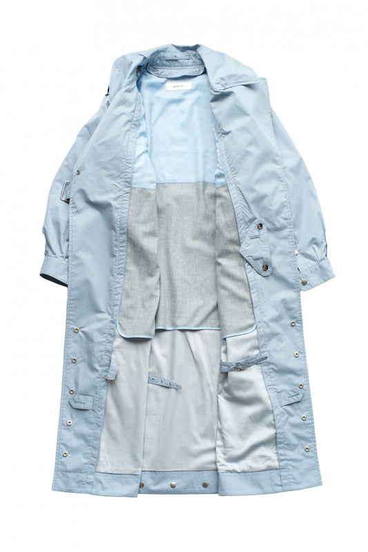 WRYHT - MOTOR CYCLE TRENCH COAT - AZUR