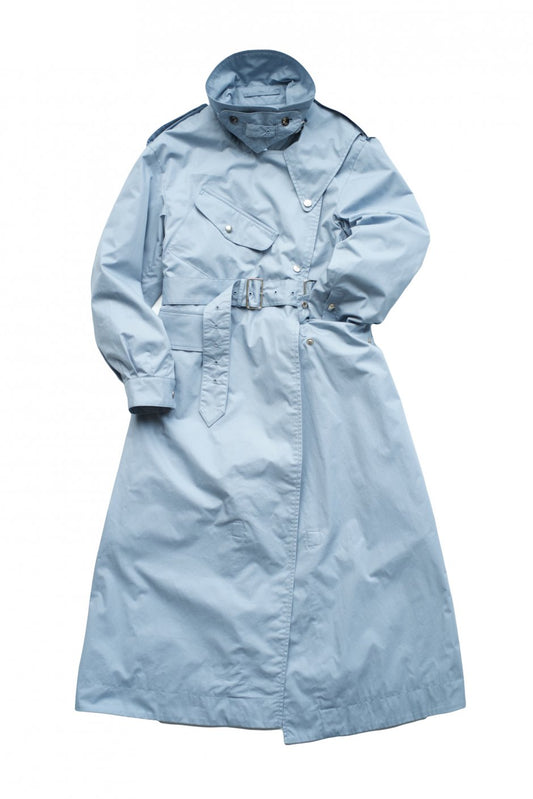 WRYHT - MOTOR CYCLE TRENCH COAT - AZUR