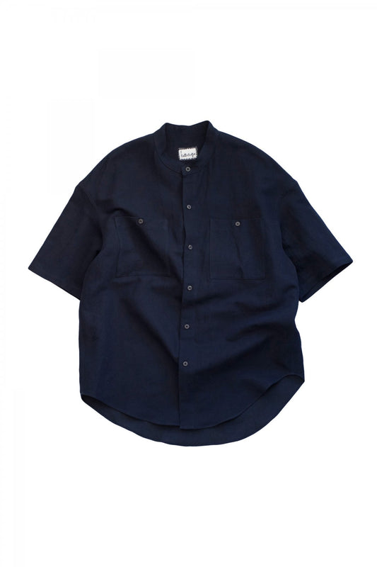 humoresque★★★ - Exclusive MEN'S SUNDAY SHIRT SHORT SLEEVE - NAVY