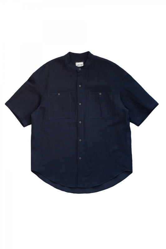 humoresque★★★ - Exclusive MEN'S SUNDAY SHIRT SHORT SLEEVE - NAVY