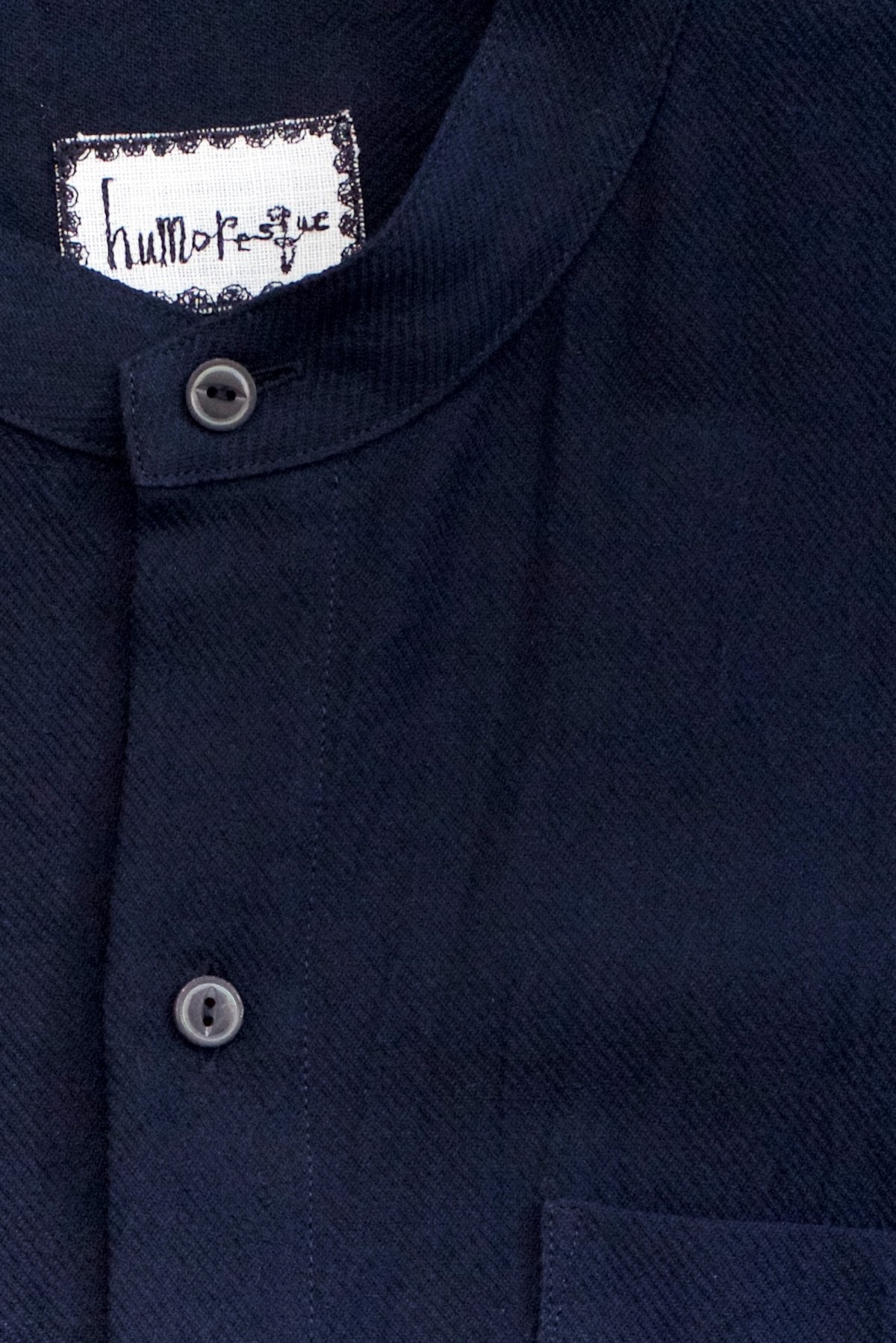 humoresque★★★ - Exclusive MEN'S SUNDAY SHIRT LONG SLEEVE - NAVY