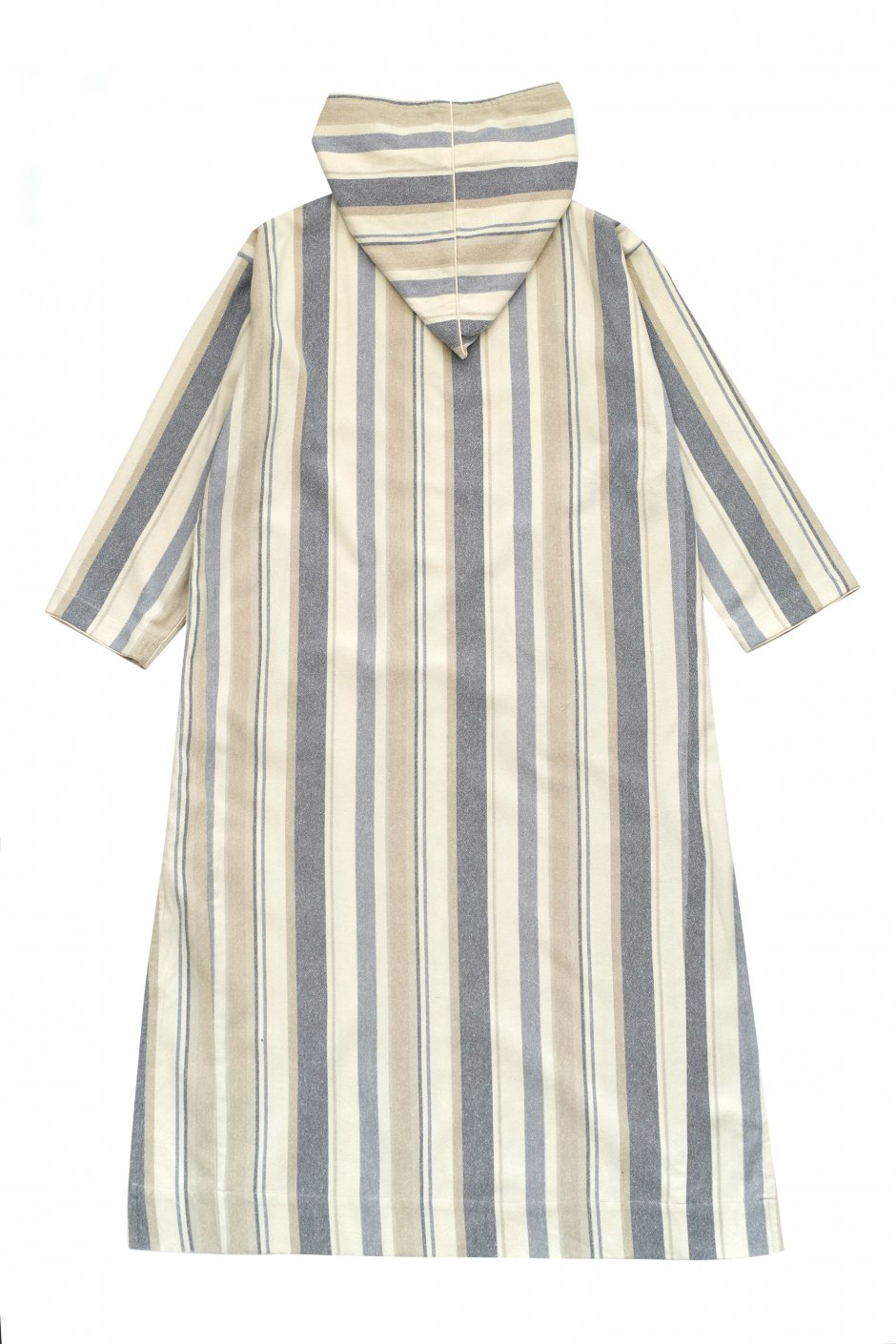 WRYHT - CONE HOODED MAXI TUNIC - AZUR STRIPE