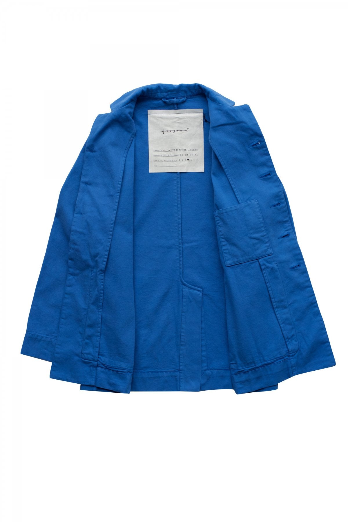 toogood - THE PHOTOGRAPHER JACKET - CANVAS - COBALT