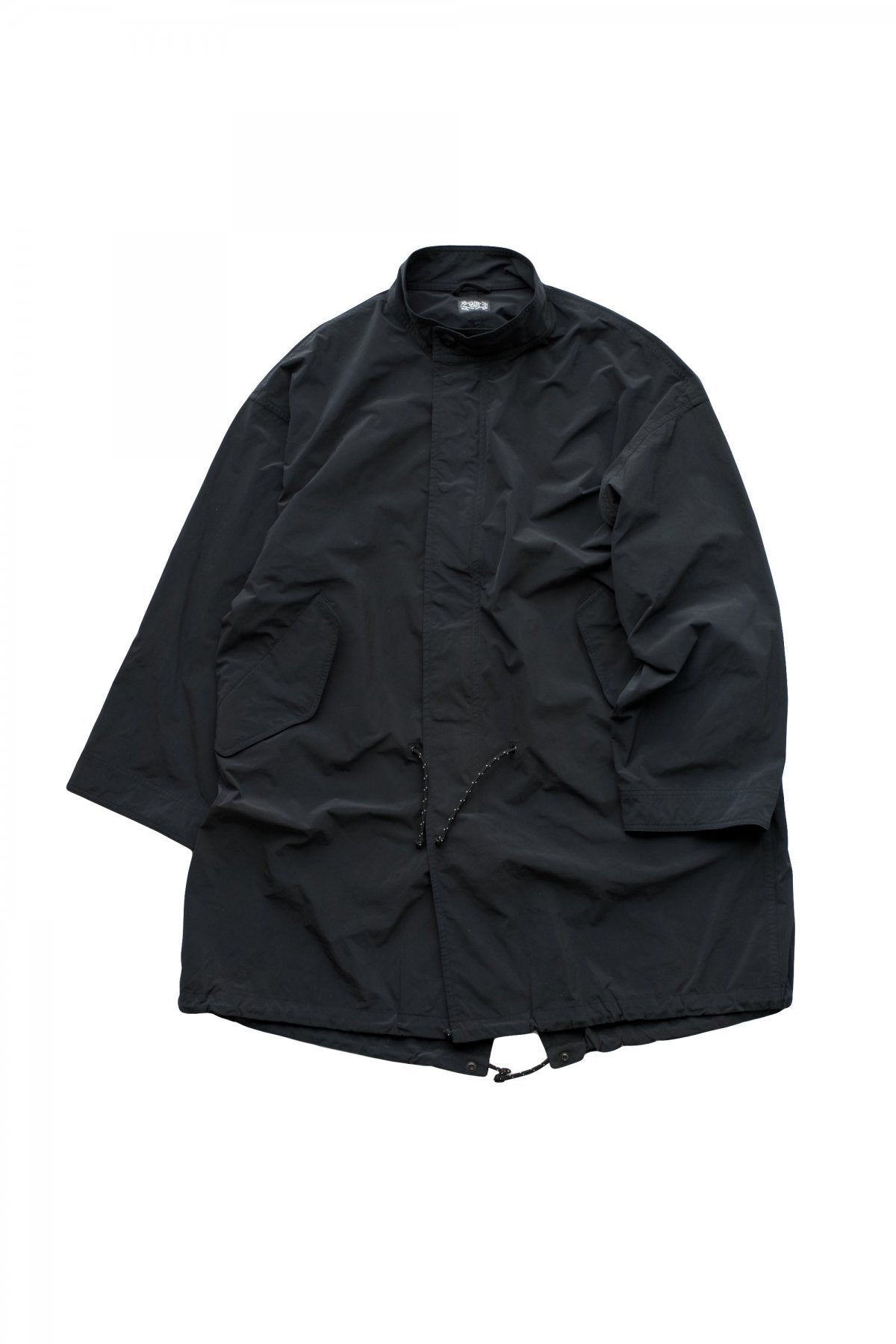 Porter Classic - SUPER NYLON STRETCH MILITARY COAT - BLACK