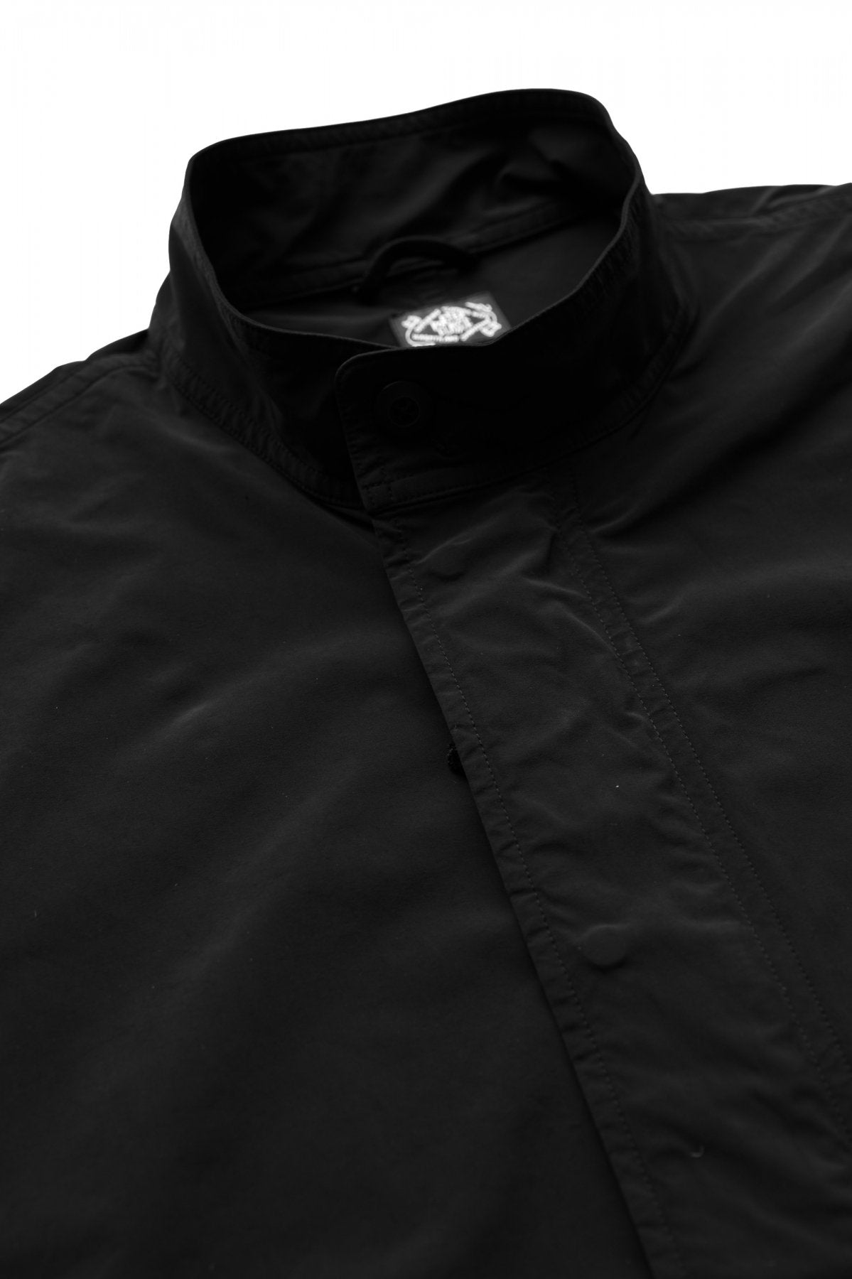 Porter Classic - SUPER NYLON STRETCH MILITARY COAT - BLACK