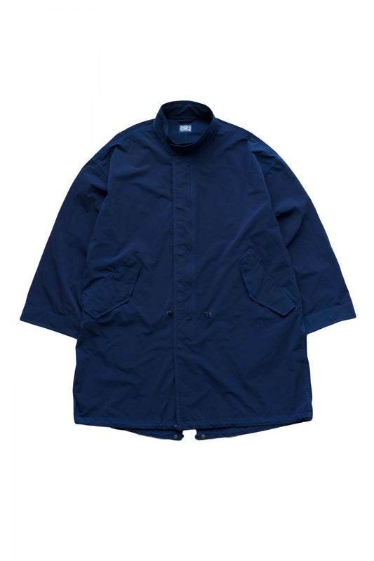 Porter Classic - SUPER NYLON STRETCH MILITARY COAT - BLUE