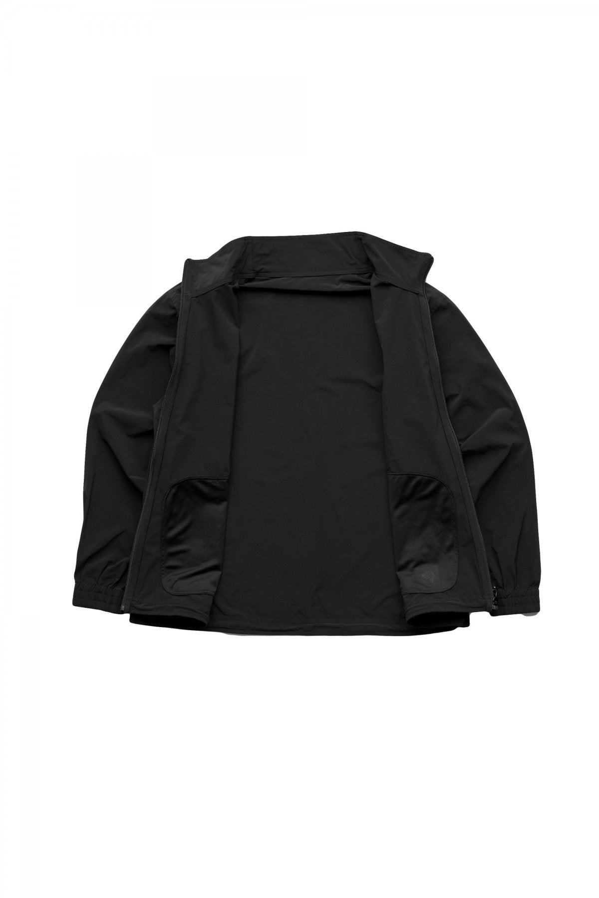 Porter Classic - SUPER NYLON STRETCH ZIP UP JACKET - BLACK