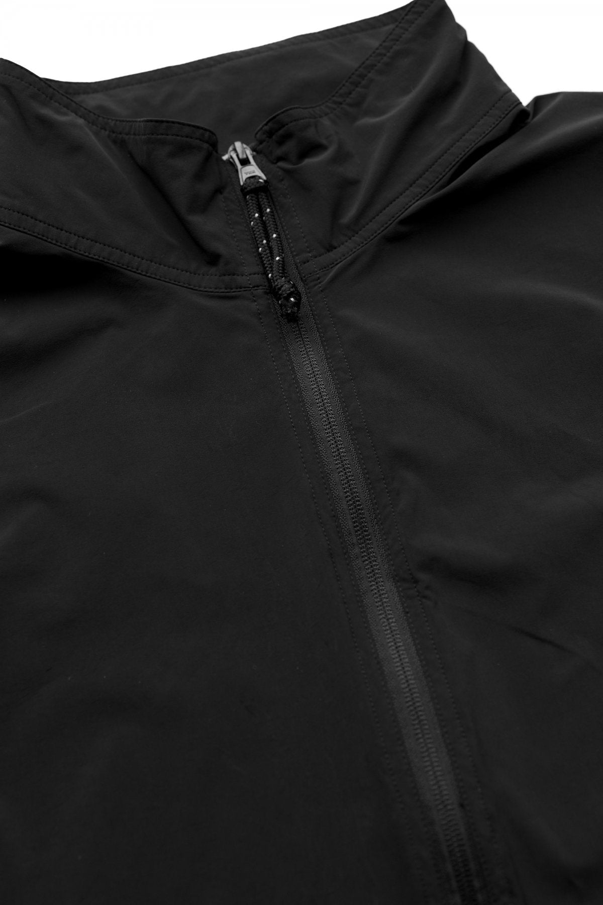 Porter Classic - SUPER NYLON STRETCH ZIP UP JACKET - BLACK