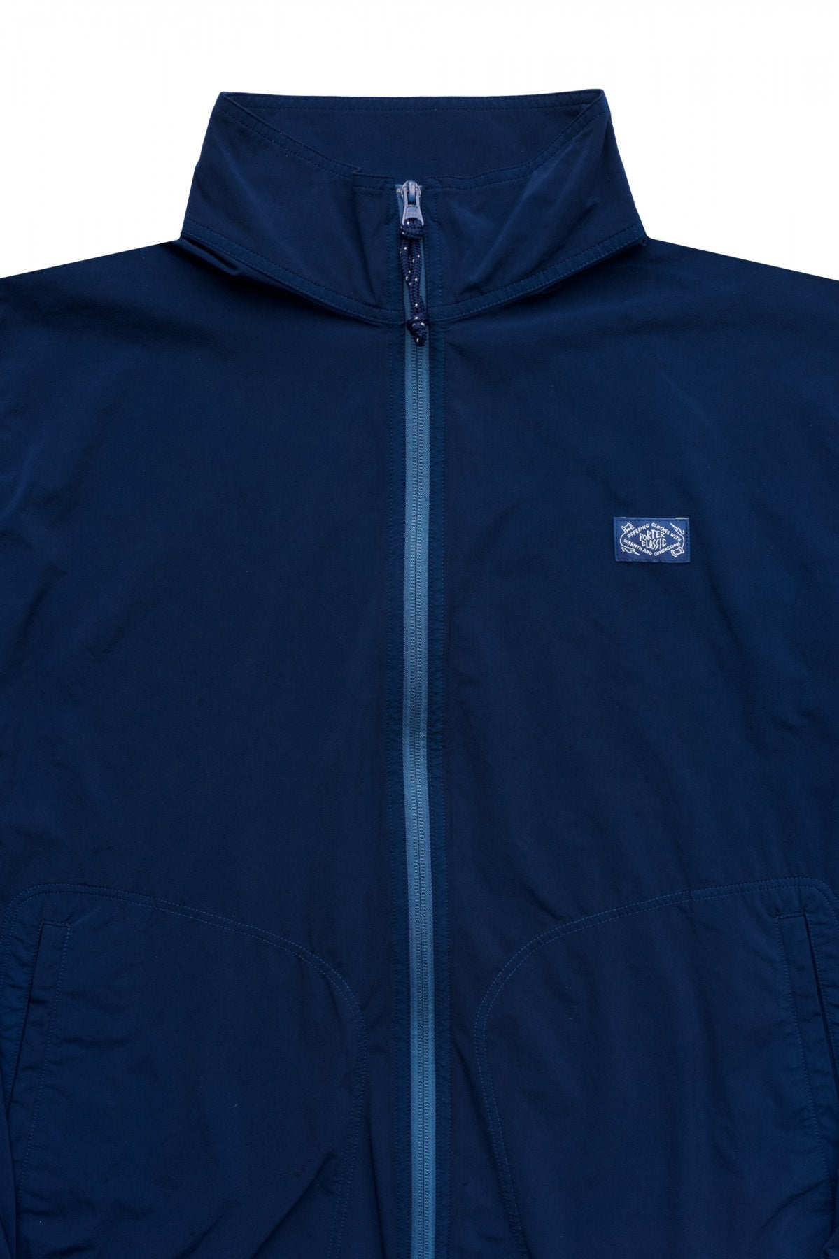 Porter Classic - SUPER NYLON STRETCH ZIP UP JACKET - BLUE