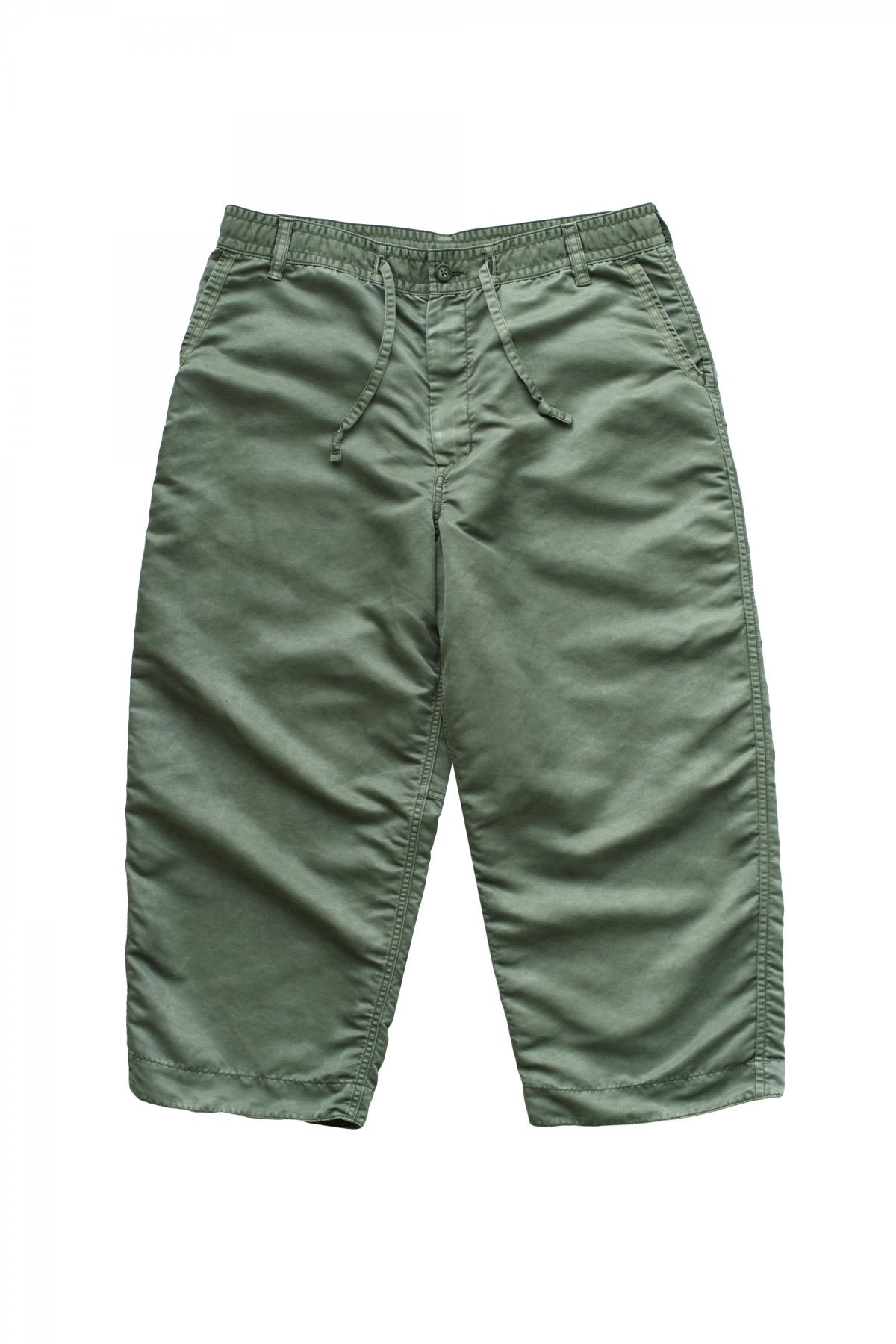 Porter Classic - SUPER NYLON MASH WIDE PANTS - OLIVE