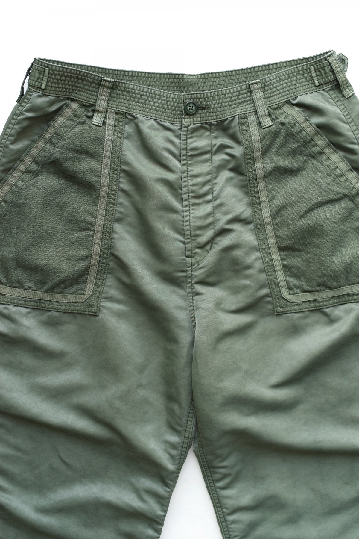 Porter Classic - SUPER NYLON MASH BAKER PANTS - OLIVE