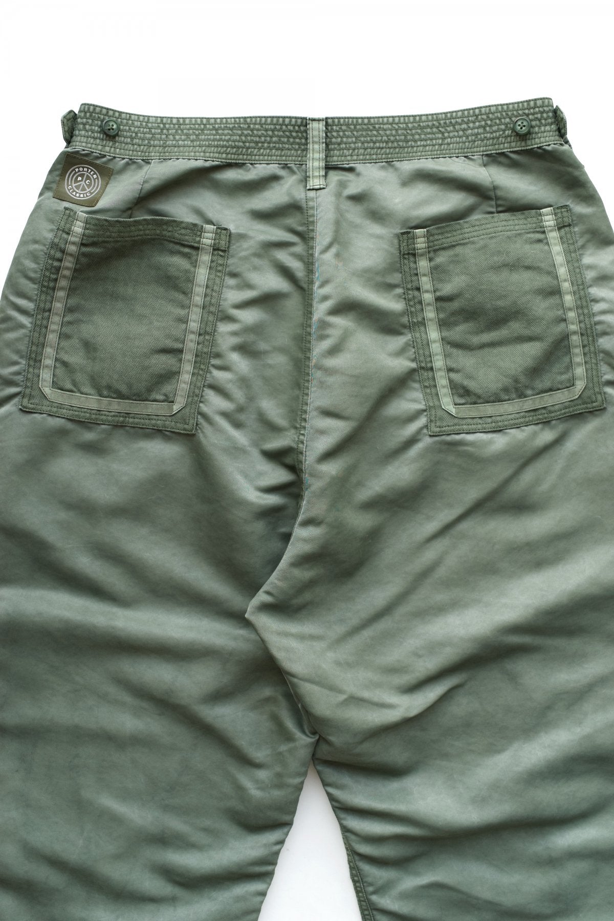 Porter Classic - SUPER NYLON MASH BAKER PANTS - OLIVE