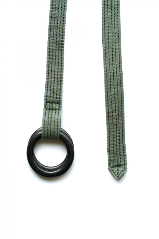 Porter Classic - SUPER NYLON MASH RING BELT - OLIVE