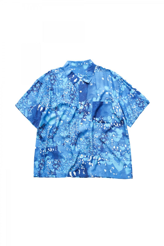 Porter Classic - HEART ALOHA SHIRT - BLUE