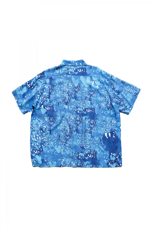 Porter Classic - HEART ALOHA SHIRT - BLUE