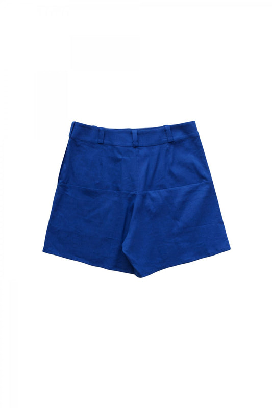 toogood - THE MACHINIST SHORT - STRETCH LINRN - COBALT